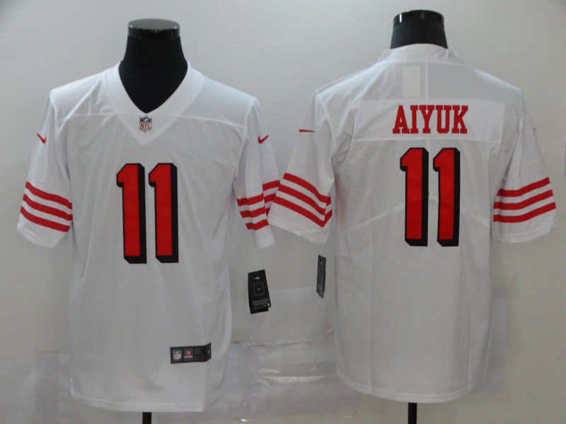 Men San Francisco 49ers 11 Aiyuk White Nike Vapor Untouchable Stitched Limited NFL Jerseys